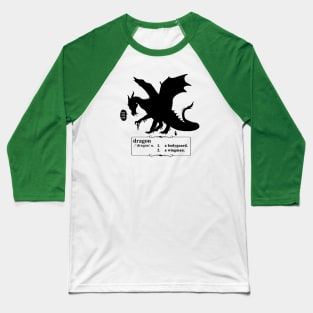 Definition of "Dragon" Baseball T-Shirt